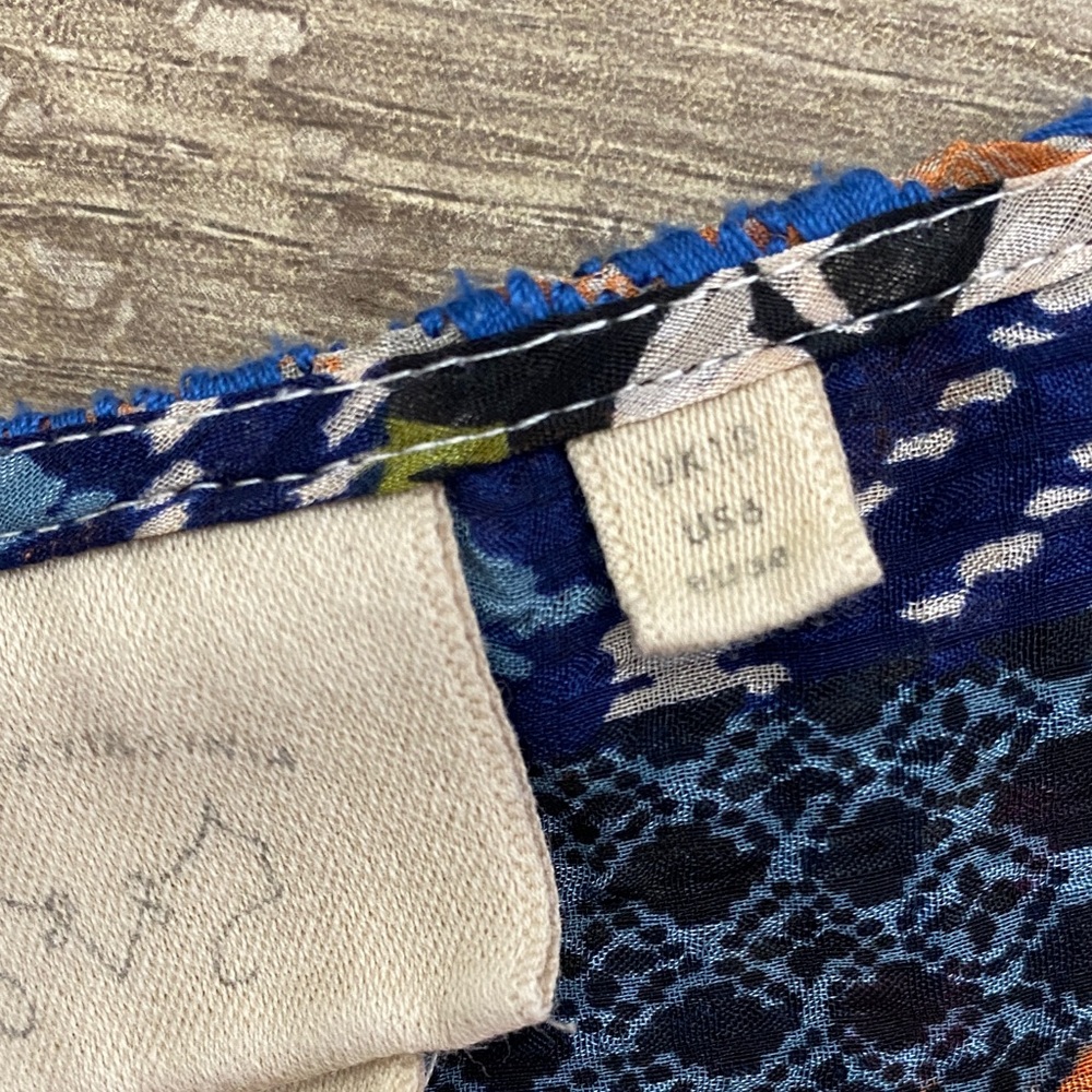 Anthropologie Colorful Patchwork Blouse - Picture 10 of 11